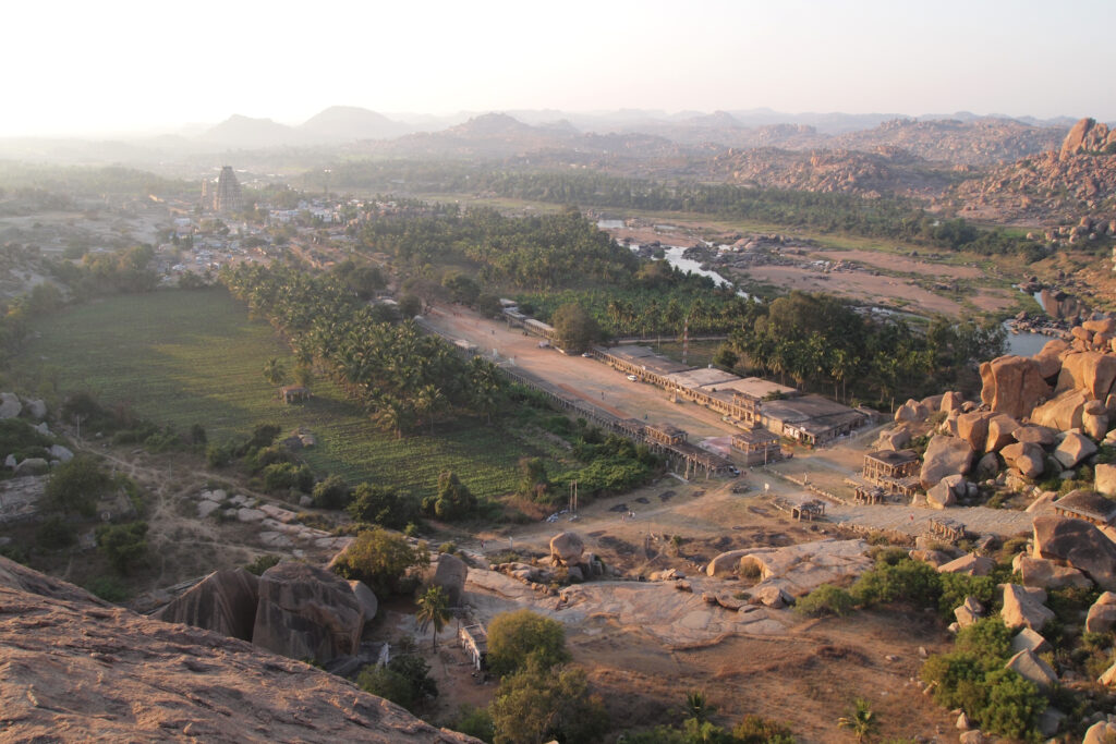 Hampi India View of Hampi Bazaar from Matanga Hill 2